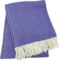 Alashan Cotton Acrylic Adirondack Herringbone Woven Throw (Acai)