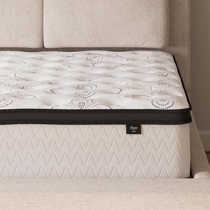Signature Design by Ashley Chime Hybrid Full 12" Mattress with Gel Memory Foam, Medium Firm, Pressure Relief, Fiberglass Free Mattress in a Box