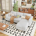 ZeeFu Sectional and Sofa Couches for Living Room - 78'' 3 Seater L-Shaped Modular Couch with Storage Ottoman - Modern Velevt Fabric Upholstered Sofa Set for Small Space Apartment Office