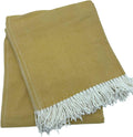 Alashan Cotton Acrylic Adirondack Herringbone Woven Throw (Pineapple)