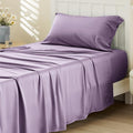 Bedsure Cooling Sheets Twin XL, Rayon Derived from Bamboo, Breathable & Soft Twin XL Sheet Sets, Deep Pocket Up to 16 Inches, Hotel Luxury Silky Dorm Bedding for Hot Sleepers, Lilac