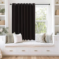 NICETOWN Blackout Curtains 63 inches Long for Living Room Bedroom, Grommet Thermal Insulated Room Divider Drape Window Treatment for Sliding Patio Door, W100 x L63, 1 Panel, Coffee