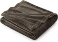 Bedsure GentleSoft Fleece Blanket Twin Size Brown - 300GSM Lightweight Plush Fuzzy Cozy Soft Warm Blanket for Bed, Sofa, Couch, Travel, Camping, 60x80 inches