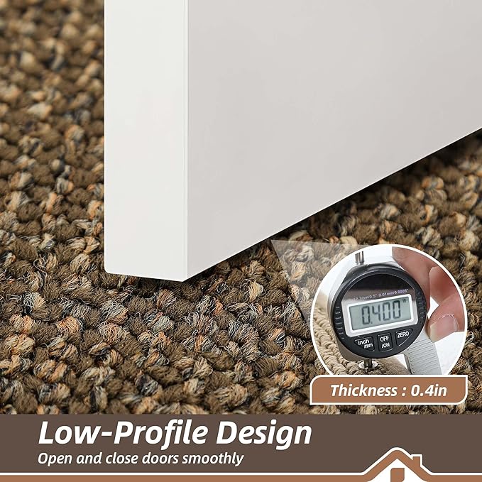 BEQHAUSE Indoor Door Mat 24" x 36", Dirt Trapper Door Mats Non-Slip Entryway Rugs Washable, Resist Dirt Absorbent Welcome Mat, Low Profile Floor Mats for Front Back Door and Entryway, Brown