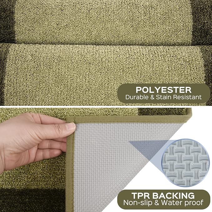 Machine Washable Runner Rug 24" x 84", Non Slip Kitchen Mat for Floor, Absorbent Entryway Rug for Kitchen, Bedroom, Hallway, Bathroom, Door (Roll Packing)