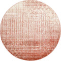 Unique Loom Del Mar Collection Area Rug - Jennifer (7' 10" Round, Red/ Beige)