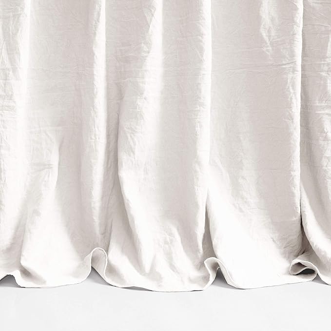 Lush Decor Ruffle Skirt Bedspread Set - 3-Piece Luxurious Farmhouse Bedding - Elegant Ruffle Detail - Timeless Style - Soft Lightweight Sheets - King, White