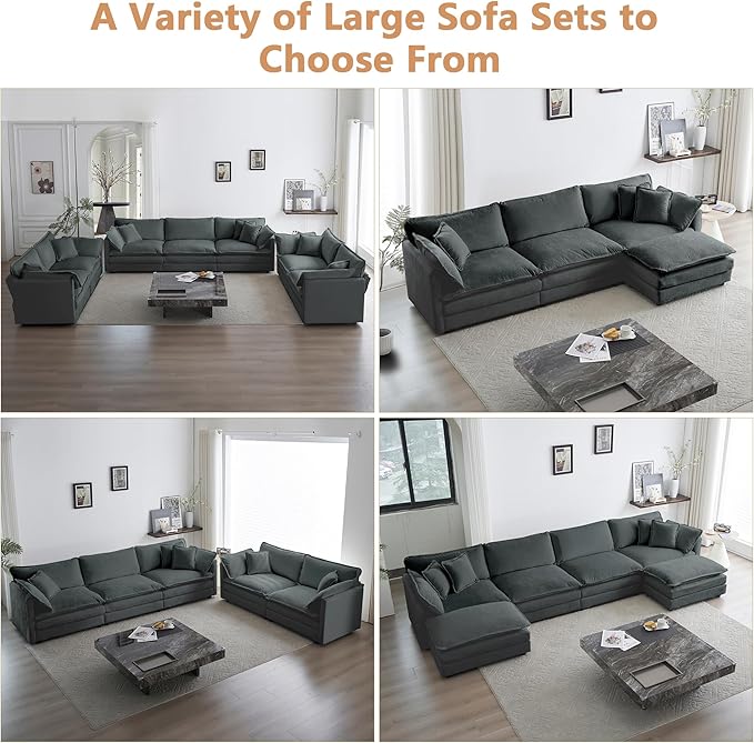 mikibama 41.4" W Single Seat Sofa, Chenille Comfy Deep Upholstered Couch Armchair with Toss Pillow for Living Room Bedroom Office Apartment, Grey