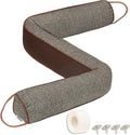 TORRAMI Under Door Draft Stoppers 38 Inch, Heavy Triangle Stop Draft Block Cold Air/Wind/Breeze Noise Blocker Door Sweeps Weather Stripping Bottom Seal Brown