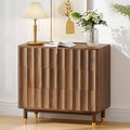 Fluted 3 Drawer Dresser, 31.5" Wide Modern Storage Chest of Drawers, Wood Drawer Organizer for Bedroom, Living Room, Hallway