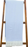 Alashan Cashmere Cotton Acrylic Adirondack - Herringbone Throw Blanket - Woven, Halo Color