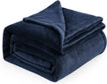 Bedsure GentleSoft Fleece Bed Blankets Large Size Navy - Soft Lightweight Fuzzy Cozy Luxury Oversized King Blanket Microfiber, Room Home Decor Gifts for Women and Men, 120x120 inches