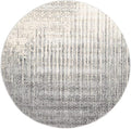Unique Loom Del Mar Collection Area Rug - Jennifer (6' 1" Round, Gray/ Black)