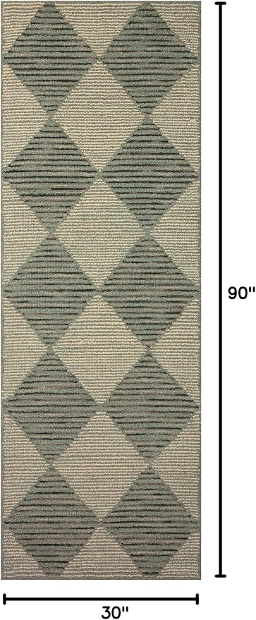 Loloi Chris Loves Julia Francis Collection FRA-01 Spa/Granite 2'-6" x 7'-6" Runner Rug