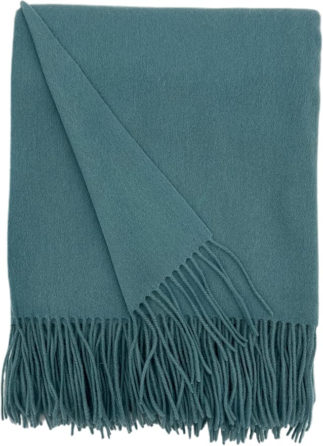 Alashan Cashmere Blend Ripple Finish Woven Throw (Lakeshore)