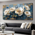Flowers Canvas Wall Art - Modern landscape Paintings for Living Room, Bedroom Wall Decor, Framed Wall Art for Home or Office Decoration, Large Wall Art 60x120cm(24x48in)