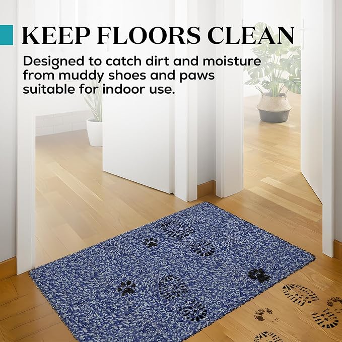 Premium Microfiber Indoor Door Mat – 20"x30" Washable Entry Mat, Non-Slip, Waterproof Backing, Super Absorbent, Low Profile Entryway Doormat for Indoor Entrance