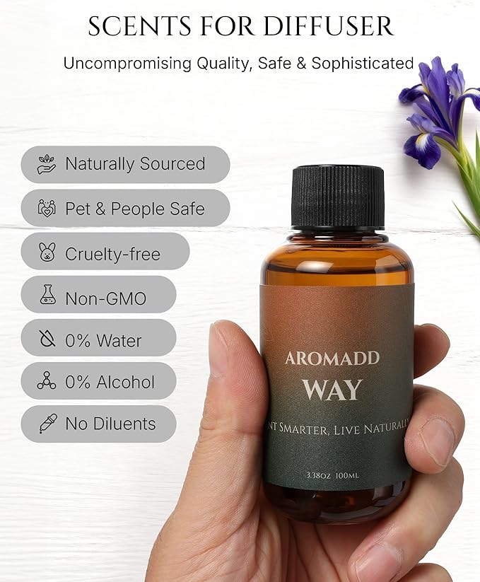 AROMADD Way Diffuser Oil Inspired by Luxury Hotel Scent 3.38 Fl Oz (100ml), Aroma Diffuser & Hotel Fragrance Diffuser Oil, Essential Oil Diffuser for Aromatherapy, Long-Lasting