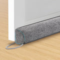 Door Draft Stopper Weighted Triangular Draft Stoppers for Bottom of Door 38" Underdoor Draft Blocker Seal Guard for Window Sill All-Season Gap Filler for Cold Air, Noise, and Light, Grey