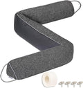 TORRAMI Under Door Draft Stoppers 38 Inch, Heavy Triangle Stop Draft Block Cold Air/Wind/Breeze Noise Blocker Door Sweeps Weather Stripping Bottom Seal Dark Gray