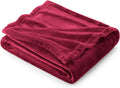 Bedsure GentleSoft Fleece Throw Blanket Red - 300GSM Christmas Blankets for Couch, Sofa, Bed, Soft Lightweight Plush Cozy Throws for Toddlers, 50x60 inches
