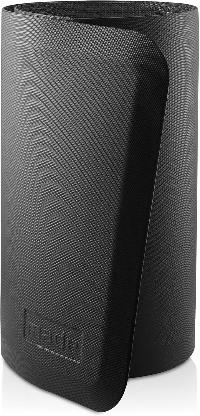 Made Medical 73" x 24" Bedside Non-Slip Fall Mat for Elderly - Fall Prevention Anti-Skid Pad with Beveled Edge Anti-Fatigue Floor Mat, Black