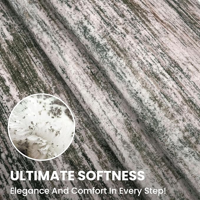 2x7 Modern Abstract Runner Rug for Hallways, Brown Green Black White Super Soft Hallway Decor Kitchen Rugs with Non-Slip, Non-Shedding Washable Rug for Hallways Entryway Bedroom Indoor