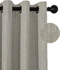 Jacquard Linen Curtains 63 inch Length 2 Panels Thick Faux Linen Blended Window Drapes Burlap Textured Curtains with Grommet for Living Room Bedroom Farmhouse (42x63 Light Khaki) Natural