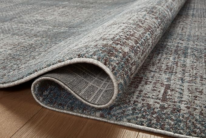 Loloi Angela Rose Ember Collection EMB-09 Denim/Charcoal 5'-3" x 7'-6" Area Rug