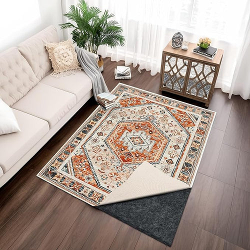 100% Waterproof Rug pad, 2x10 ft Area Rug Non-Slip Rug Pads, 1/4" Thick Carpet Pads for All Floors and finishes, Felt pad for Hardwood Floors, Keep Carpets in Place Soft and Secure