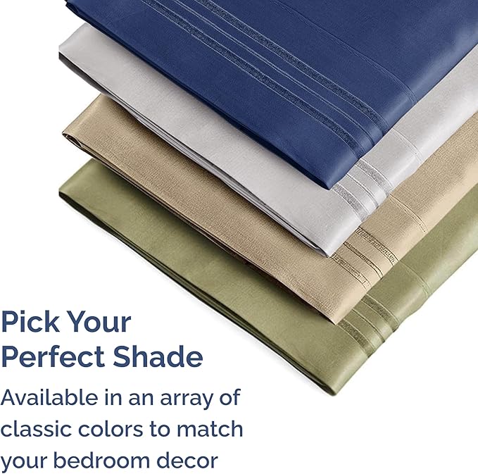 King Pillow Cases Set of 4 - Ultra Soft Hotel Quality Pillowcase Covers - Comfy, Cozy & Wrinkle Free - Shrinkage, Stain and Fade Resistant - Machine Washable Pillow Protectors - 4 Piece Set - White