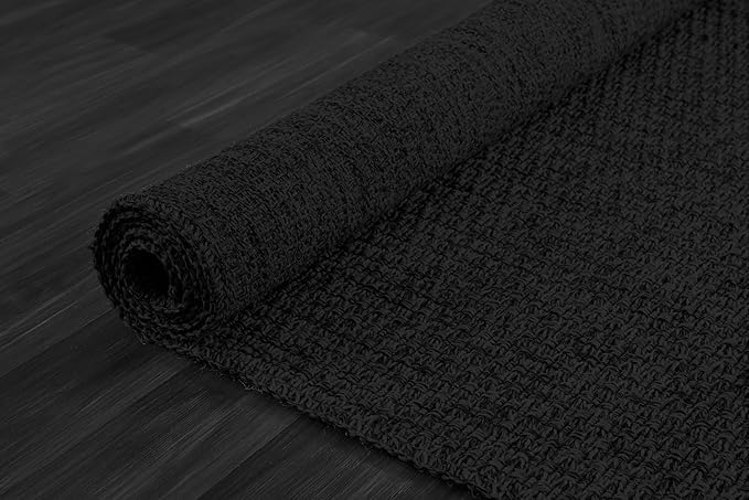 Easy Jute Rug 4x6 Indoor Outdoor Natural Rugs Solid Fiber Rug Woven Area Rug Boho Easy Clean Inside Carpet for Living Room Bedroom Dining Room Hallway or Outdoor Patio Porch (4 X 6 Dark Grey)