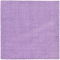 Unique Loom Solid Shag Collection Area Rug (8' Square, Lilac)