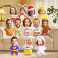 VEELU Custom Face Pillow Personalized Photo Body Pillows 3D Printing Head Body Shaped Pet Plush Stuffed for Home Sofa Decor Funny Valentine's Day Gag Gifts for Couples/Him/Her/Girlfriend/Boyfriend