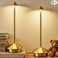 2 Pack Cordless LED Table Lamp, Rechargeable 5200mAH Battery Operated Lamp for Decor, 3 Color Stepless Dimming Desk Lamps, for Restaurant, Bedroom, Outdoor Camping, Coffee Shop, Night Light
