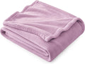 Bedsure GentleSoft Fleece Throw Blanket for Couch Lilac - Lightweight Plush Fuzzy Cozy Soft Blankets and Throws for Sofa, 50x60 inches
