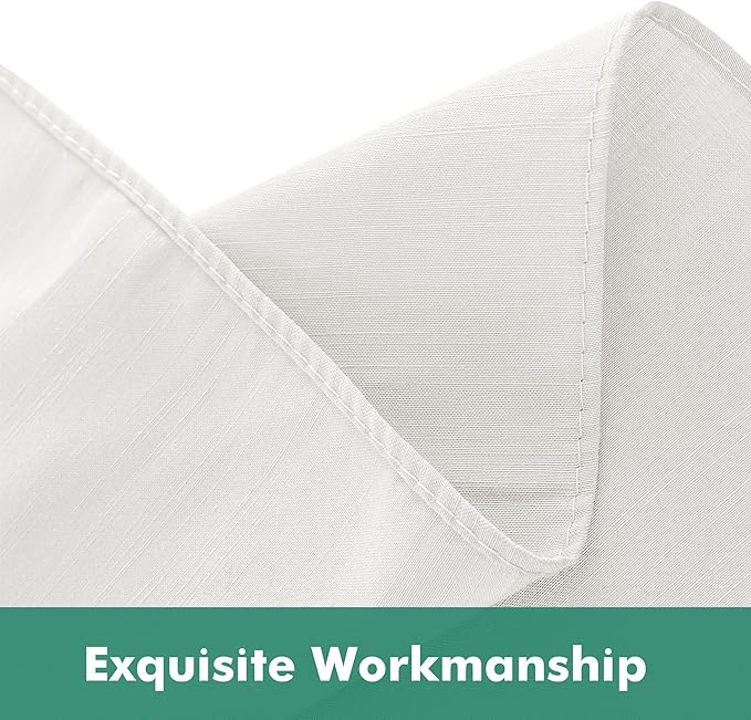 Biscaynebay Wrap Around Bed Skirts with Split Corners for Queen Beds 15" Drop, Ivory Adjustable Elastic Dust Ruffles Easy Fit Wrinkle Resistant Silky Luxurious Fabric Machine Washable
