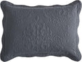 CHIXIN Microfiber King Pillow Shams Set of 2 - Decorative Pillow Covers - Dark Grey - Size (20" x 36")