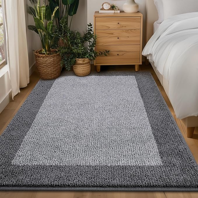 Washable Area Rug 34" x 60", Non Slip Kitchen Rug for Floor, Absorbent Entrance Runner Rug for Bedroom, Living Room, (Roll Packing)