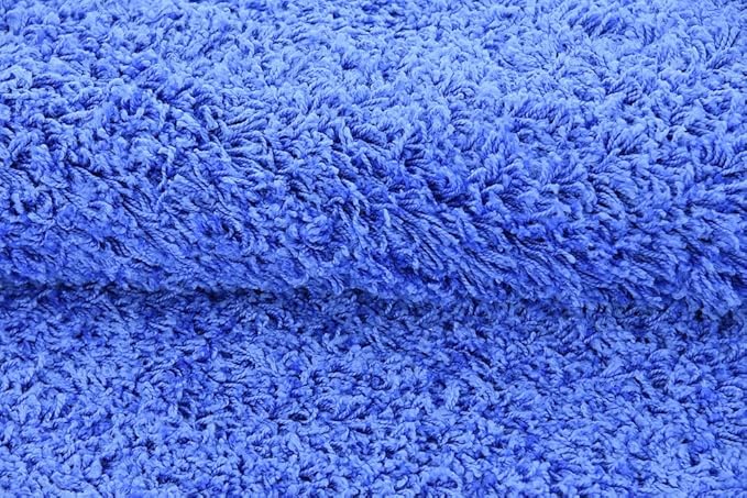 Unique Loom Solid Shag Collection Area Rug (8' x 11' Rectangle, Periwinkle Blue)