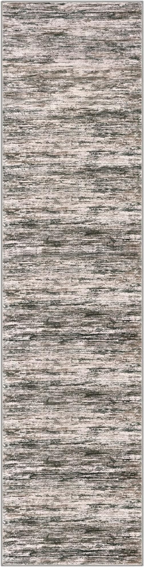 2x8 Modern Abstract Runner Rug for Hallways, Brown Green Black White Super Soft Hallway Decor Kitchen Rugs with Non-Slip, Non-Shedding Washable Rug for Entryway Bedroom Indoor