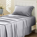 Bedsure Cooling Sheets Twin XL, Rayon Derived from Bamboo, Breathable & Soft Twin XL Sheet Sets, Deep Pocket Up to 16 Inches, Hotel Luxury Silky Dorm Bedding for Hot Sleepers, Silver Grey