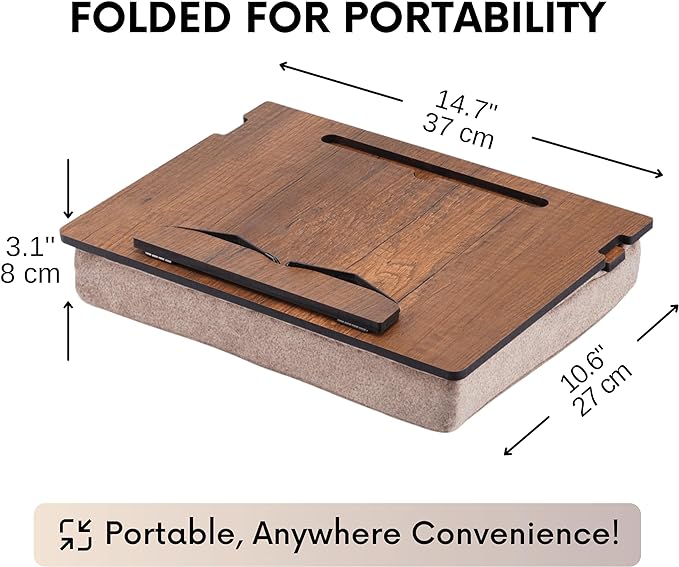 Book Stand for Reading in Bed with Storage – Book Holders for Reading Hands Free, Bed Book Holder and Book Display Stand, Perfect Book Stands for Reading, Study, Bed or Desk Use