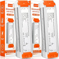 120W 12v Dimmable LED Driver, Triac LED Dimmable Transformer Compatible with Lutron & Leviton Dimmer Switches AC 110V to DC 12V 120 Watt, 12 Volt Power Supply for LEDs Strip Lights 2 Pack