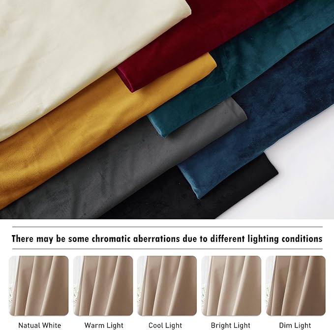RYB Home Blush Velvet Curtains 90 inches for Nursery, Bedroom Window Curtain Panels Skin Friendly Drapes for Girls Room, Wide 52 x Long 90, Blush, 2 Panels