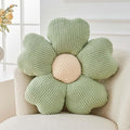 Kcvvcr Flower Throw Pillow, Cute Flower Shaped Pillow Decorative Throw Pillow for Bed Couch, Soft Daisy Pillows Floor Seating Cushion Cushions (19.6 Inch Sage Green)