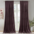 StangH Luxury Purple Curtains 90 Inches - Super Soft Insulated Velvet Drapes with Rod Pocket for Living Room,Sunlight Blocking Privacy Window Treatments, W52 x L90, 2 Panels