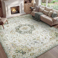 PADOOR 5X7 Area Rug,Rugs for Living Room,Soft Green Rugs for Bedroom,Machine Washable Rugs Non Slip Carpet,Rug for Dining Room Living Room Bedside Office