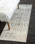 Unique Loom Del Mar Collection Area Rug - Jennifer (2' x 8' Runner, Gray/ Black)