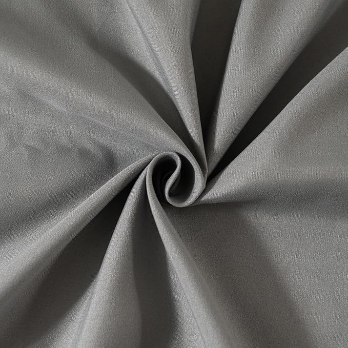 Grey Bed Skirt Queen Size Ruffled Bed Skirt with Split Corners, Queen Bed Skirt 18 Inch Drop, TSUTOMI Queen Size Bed Skirt Grey for Ruffled Bed Skirt with Split Corners, Bed Skirt Queen Size
